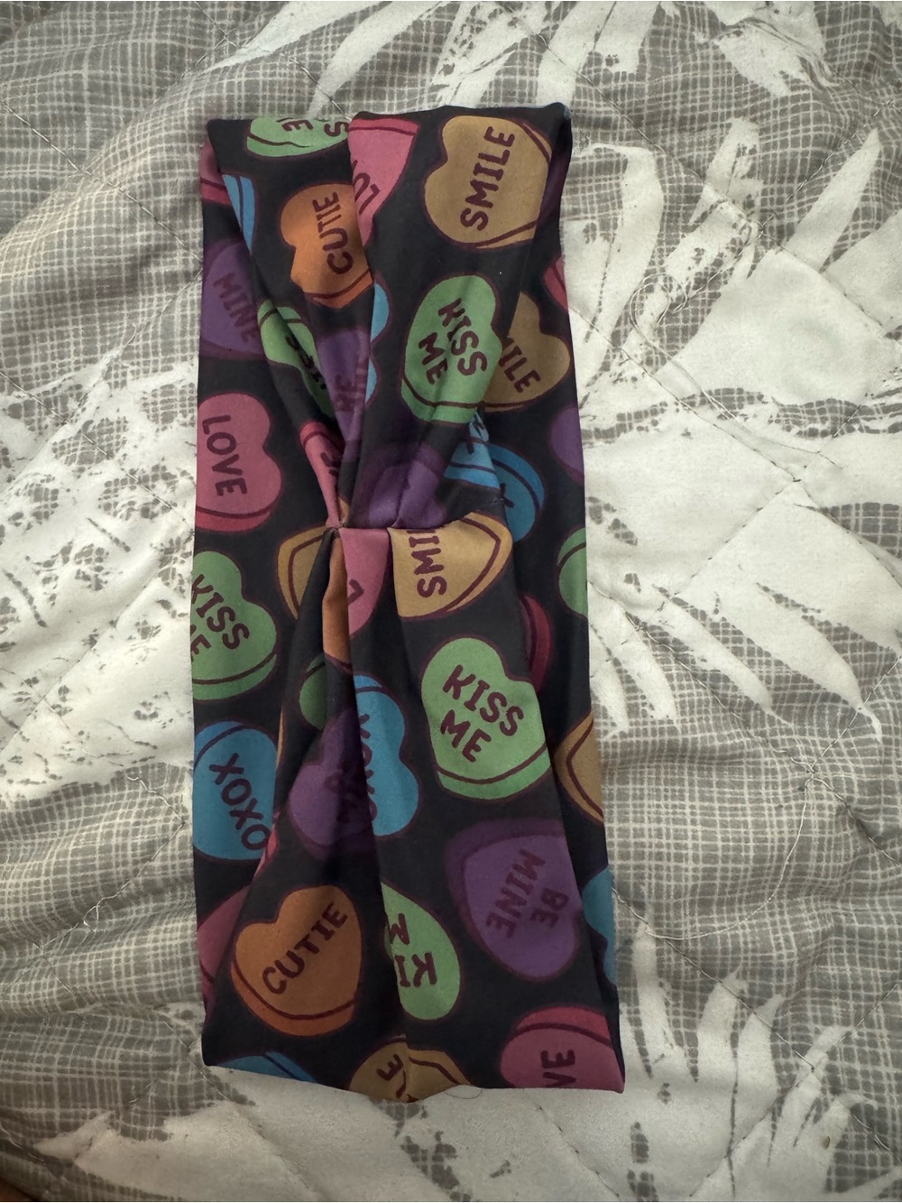 CVG conversation hearts headband